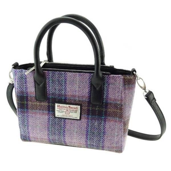 Brora Small Harris Tweed Tote Bag with Shoulder Strap Colour 34