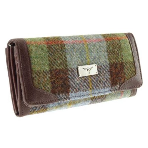 Bute Harris Tweed purse with zip and cardholder Colour 15