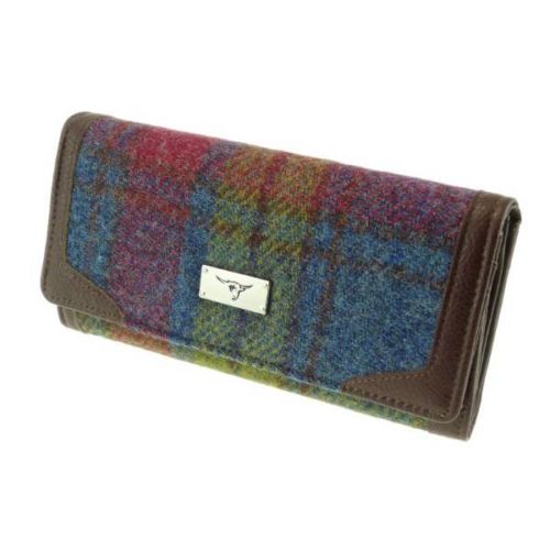 Bute Harris Tweed purse with zip and cardholder Colour 46