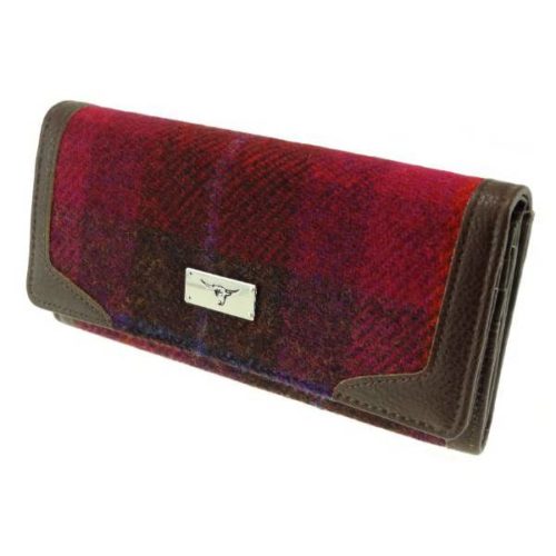 Bute Harris Tweed purse with zip and cardholder Colour 52