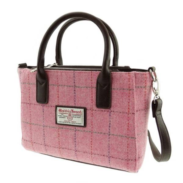 Brora Small Harris Tweed Tote Bag with Shoulder Strap Colour 68