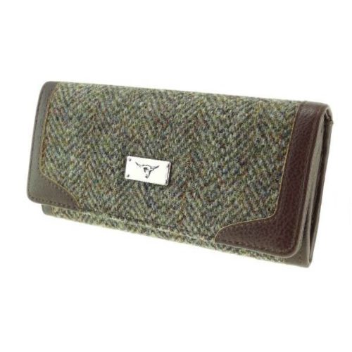 Bute Harris Tweed purse with zip and cardholder Colour 5
