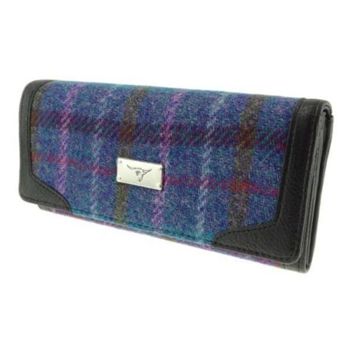 Bute Harris Tweed purse with zip and cardholder Colour 51