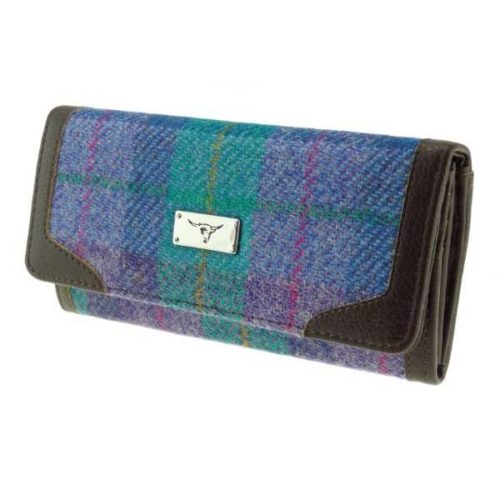 Bute Harris Tweed purse with zip and cardholder Colour 79