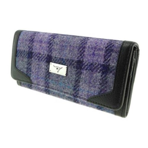 Bute Harris Tweed purse with zip and cardholder Colour 89